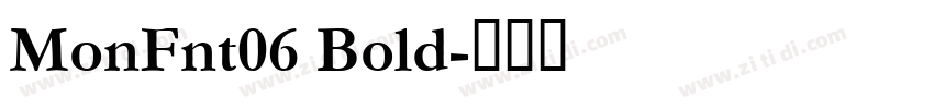 MonFnt06 Bold字体转换